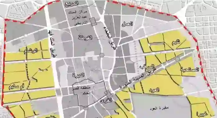 هذه الأحياء ستختفي من الوجود على خارطة الرياض